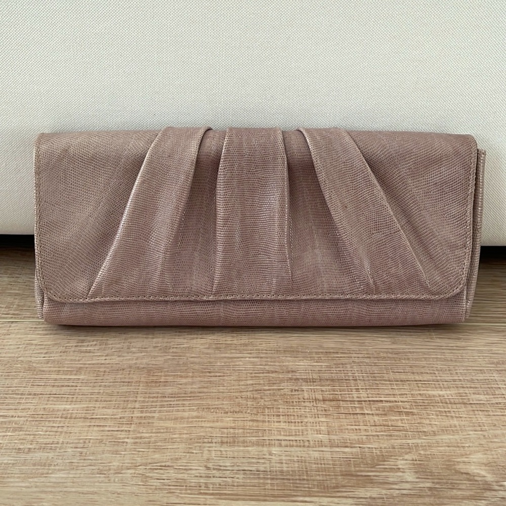 Lauren Merkin clutch in Taupe